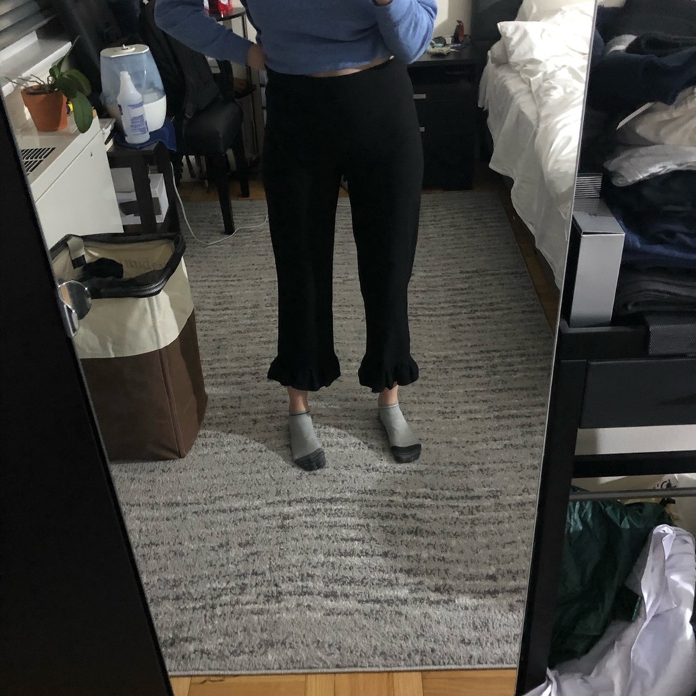 Zara ruffle pants